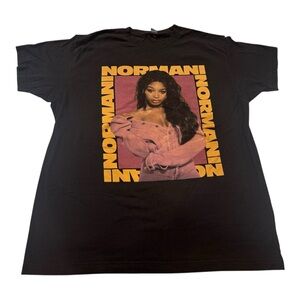 Normani Black Graphic T-Shirt Tultex Tee Pop Star Fan Merch Unisex Size L